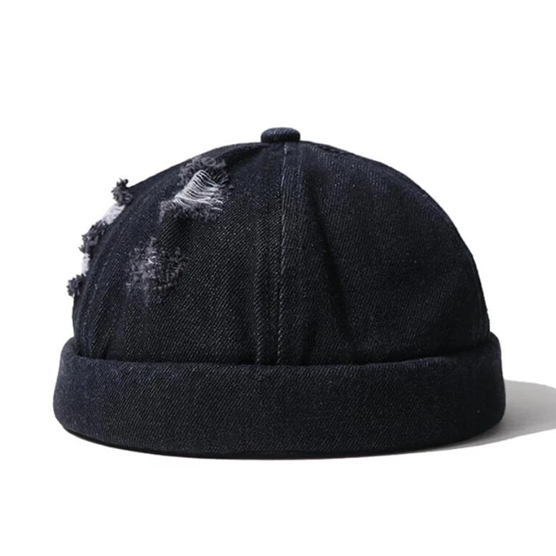 Havoc Denim Distressed Beanie