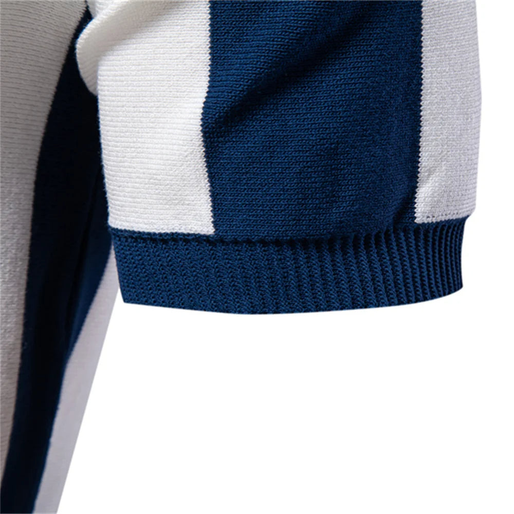 Hudson Striped Breathable Knit Polo
