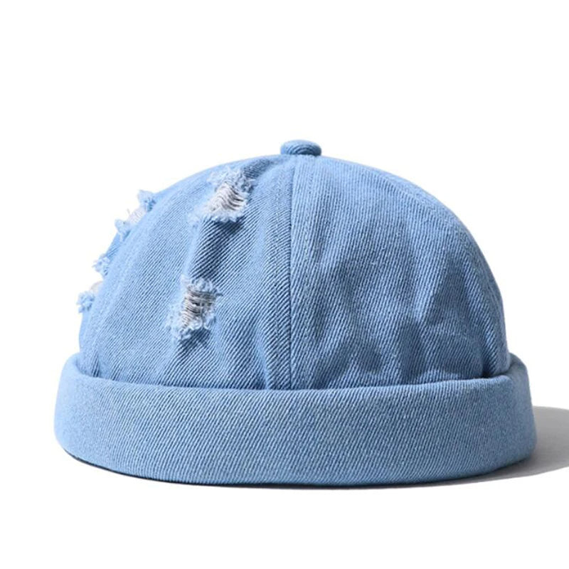 Havoc Denim Distressed Beanie