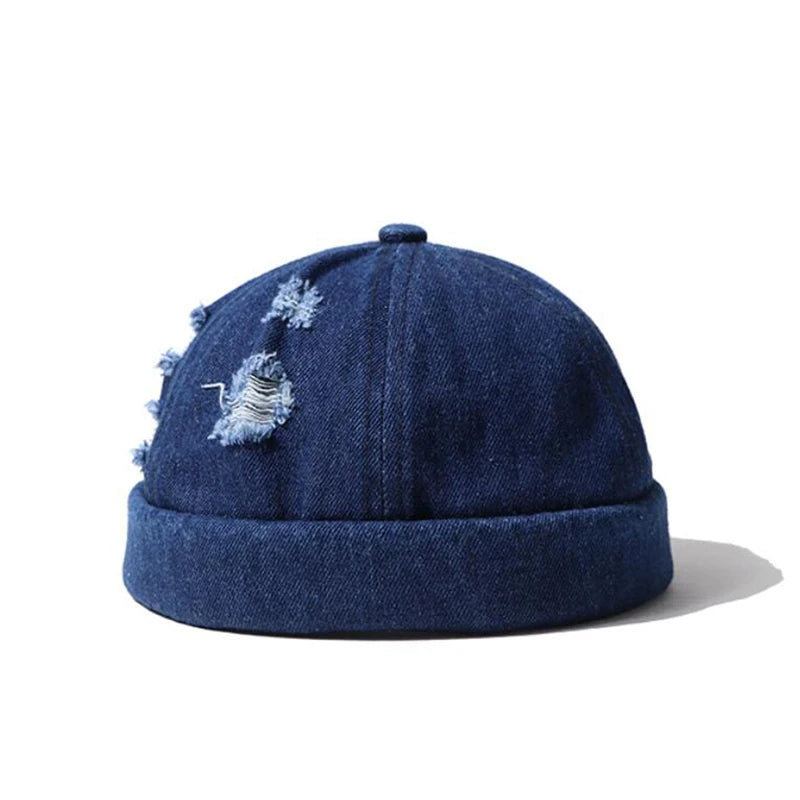 Havoc Denim Distressed Beanie