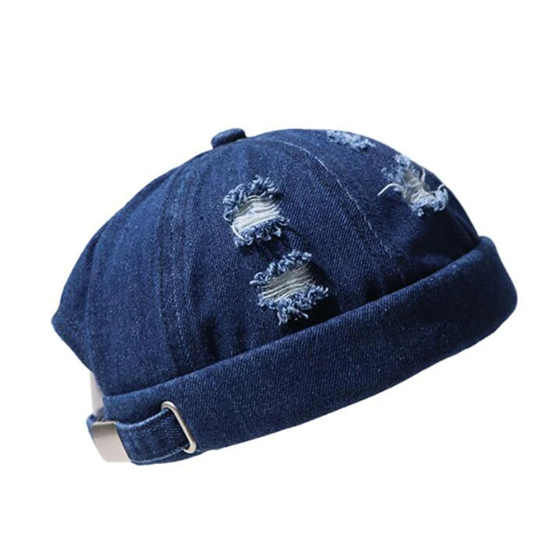 Havoc Denim Distressed Beanie