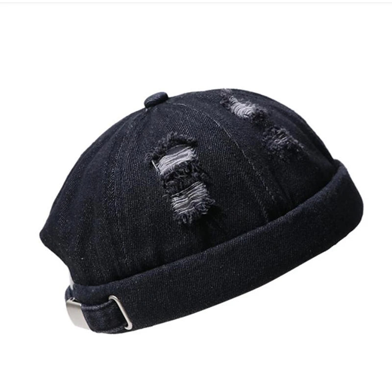 Havoc Denim Distressed Beanie